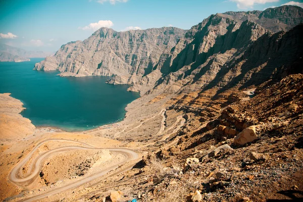 Khor Najd, a fjord in Musandam peninsula, Oman — Stock Photo, Image