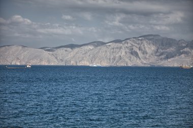 Khasab Musandam Yarımadası'nda, Umman yakınındaki kıyı sahne Amazinc