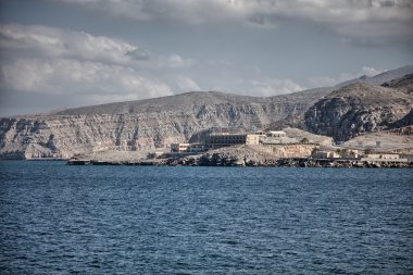 Khasab Musandam Yarımadası'nda, Umman yakınındaki kıyı sahne Amazinc