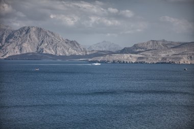 Khasab Musandam Yarımadası'nda, Umman yakınındaki kıyı sahne Amazinc