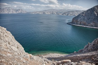 Khasab Musandam Yarımadası'nda, Umman yakınındaki kıyı sahne Amazinc
