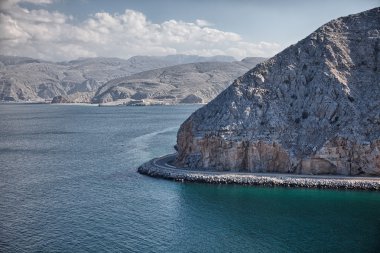 Khasab Musandam Yarımadası'nda, Umman yakınındaki kıyı sahne Amazinc