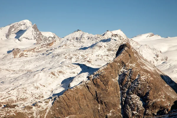 Vista panoramica intorno a Zermatt e Cervino, Svizzera — Foto Stock