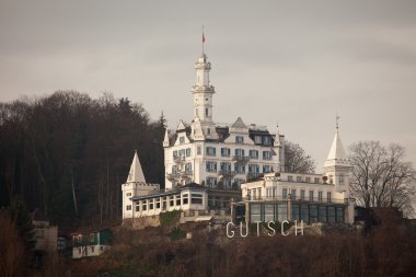 Luzern, İsviçre Chateau Gutsch görünümlerini