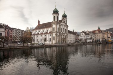 Şehir manzaraları şehir Luzern (dört Kanton), İsviçre
