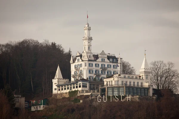 Luzern, İsviçre Chateau Gutsch görünümlerini