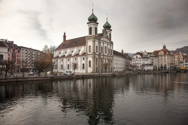 Vista da cidade do centro de Luzern (Lucerna), Suíça — Fotografia de Stock