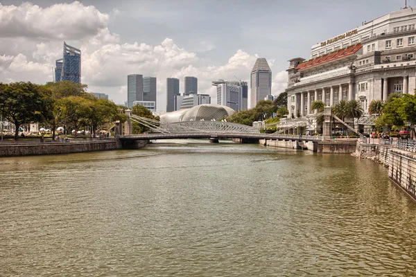 Increíbles vistas de la ciudad desde Singapur — Foto de Stock