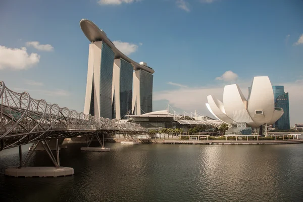 Increíbles vistas de la ciudad desde Singapur — Foto de Stock