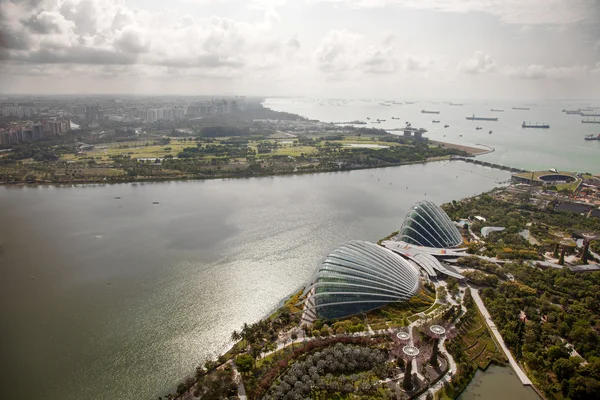 Incredibile vista aerea della città da Singapore — Foto Stock