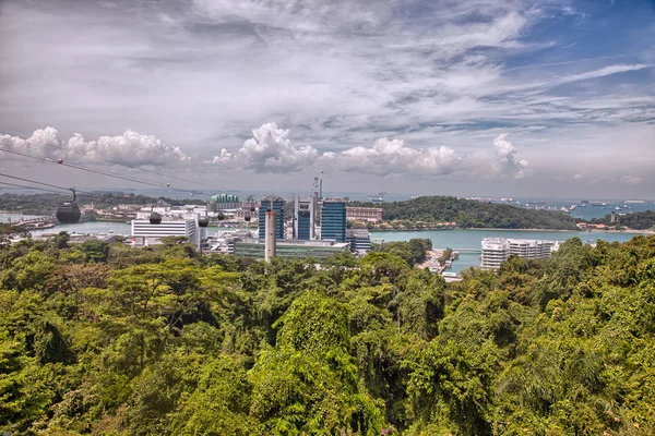 Veduta aerea dell'isola di Sentosa, Singapore — Foto Stock