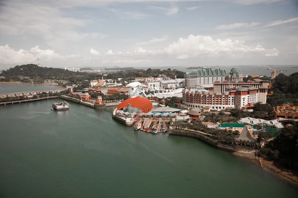 Vista aérea da ilha Sentosa, Singapura — Fotografia de Stock