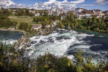 Rhine Falls, büyük şelale Avrupa'da, Schaffhausen, İsviçre