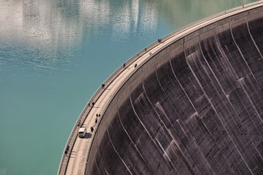 Kaprun Mooserboden water reservoirs - Artificial lake, dam, Austria