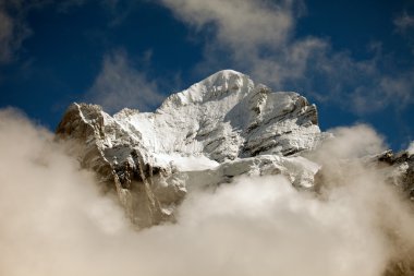 Glaciers, ice and permanent snow on Eiger, near Grindelwald, Switzerland