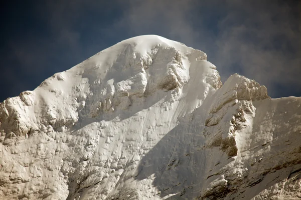 Glaciers, ice and permanent snow on Eiger, near Grindelwald, Switzerland — Stockfoto