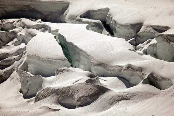 Geleiras, gelo e neve permanente em Jungfraujoch, Suíça — Fotografia de Stock