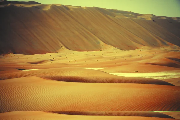 Increíbles formaciones de dunas de arena en el oasis de Liwa, Emiratos Árabes Unidos —  Fotos de Stock