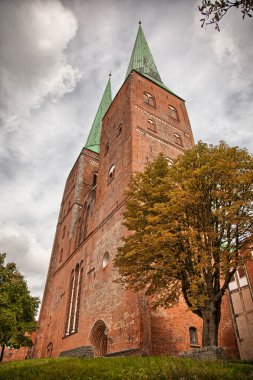 Kilise kulesi Lubeck, Almanya