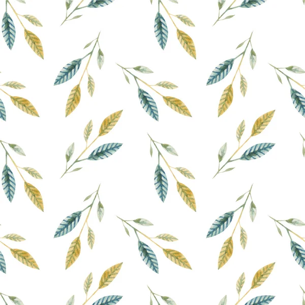 Seamless Pattern Cute Pastel Twigs — Stock Photo, Image