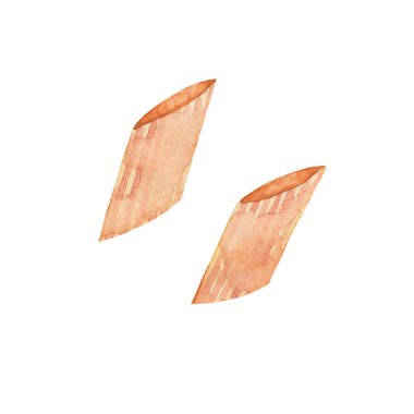 Elle çizilmiş İtalyan makarna makarna rigate. Beyaz arka planda izole edilmiş. Geleneksel mutfak.