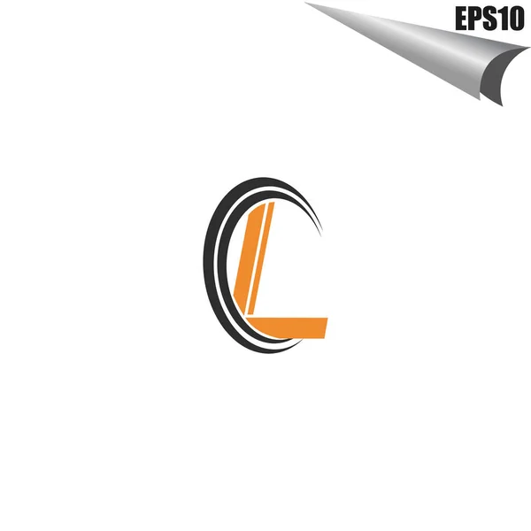 Logo Monogram Tasarım Şablonu Basit Zarif Şekil Biçimi Modern Logo — Stok Vektör