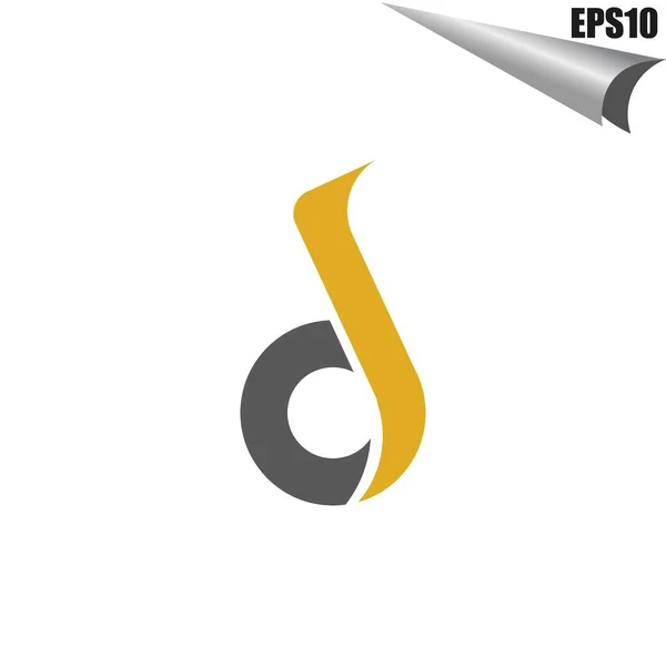 Plantilla Inicial Diseño Monograma Logo Logo Moderno Estilo Forma Elegante — Vector de stock