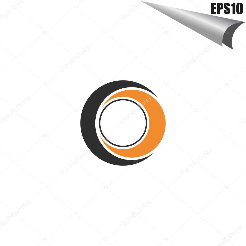 Initial Logo monogram design template. Simple elegant shape style modern logo.