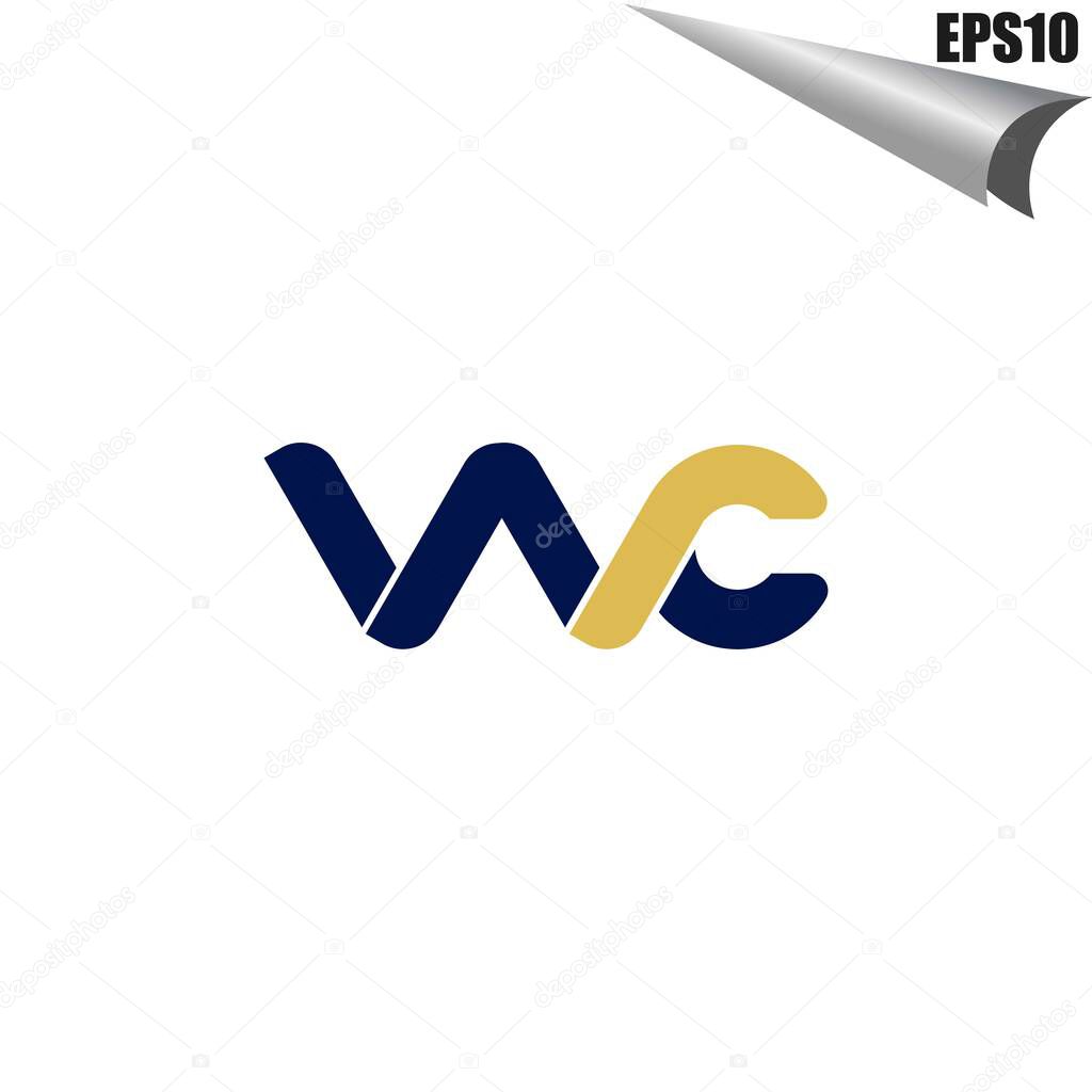 Initial Logo monogram design template. Simple elegant shape style modern logo.