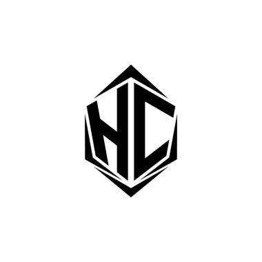 İlk HC logo tasarımı Shield stili, logo ticari markalaşması.