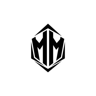 İlk MM logo tasarımı Shield stili, Logo ticari markalaşması.