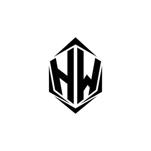 Logo Tasarımı Kalkan Stili Logo Ticari Markalaşması — Stok Vektör