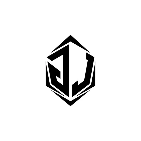 Początkowy Projekt Logo Tarczą Stylu Logo Business Branding — Wektor stockowy