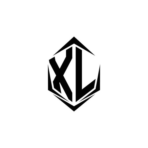 Design Inicial Logotipo Com Estilo Shield Marca Negócios Logo —  Vetores de Stock