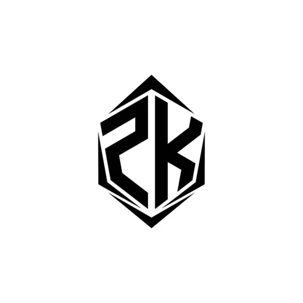 Αρχικός Σχεδιασμός Λογότυπου Αρχικός Σχεδιασμός Λογότυπου Στυλ Shield Εμπορικό Σήμα — Διανυσματικό Αρχείο