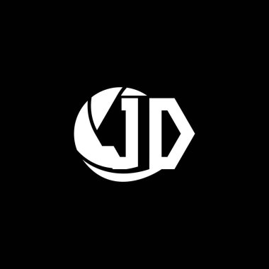 İlk JD logo tasarımı Geometrik ve Çember biçimi, Logo iş markalaşması.