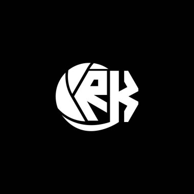 İlk RK logo tasarımı Geometrik ve Çember biçimi, Logo ticari markalaşması.