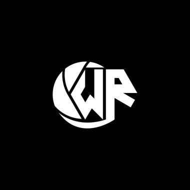 İlk WR logo tasarımı Geometrik ve Çember biçimi, Logo iş markalaşması.
