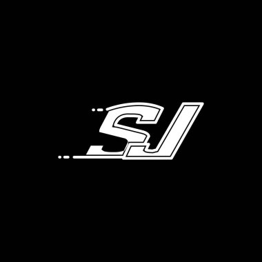 İlk SJ logo tasarımı Shape stili, logo ticari markalaşması.