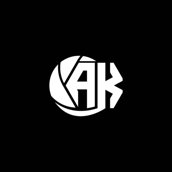 Desain Logo Awal Gaya Geometrik Dan Lingkaran Branding Bisnis Logo - Stok Vektor