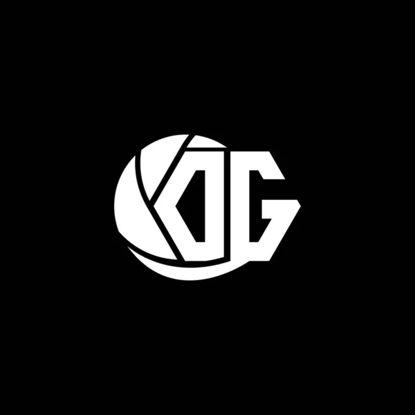 Erste Logo Design Geometrische Und Kreis Stil Logo Business Branding — Stockvektor
