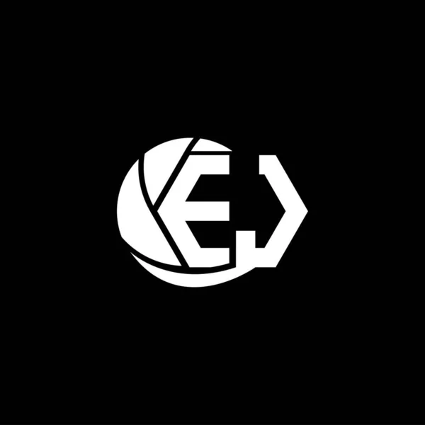 Conception Initiale Logo Style Géométrique Cercle Logo Entreprise — Image vectorielle
