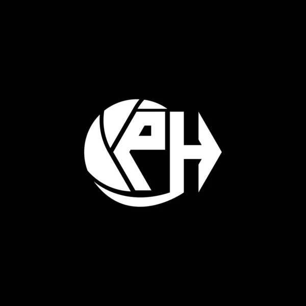 Початковий Дизайн Логотипу Геометричний Круглий Стиль Лого Бізнес Брендинг — стоковий вектор