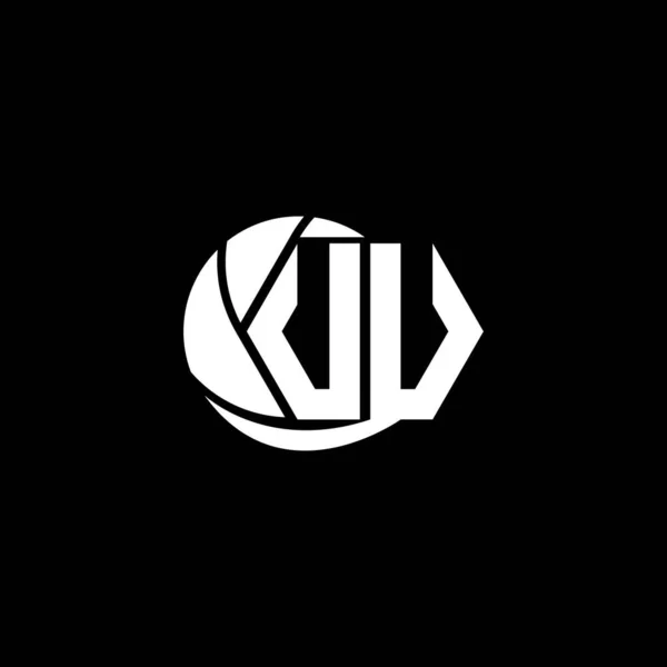 Conception Initiale Logo Style Géométrique Cercle Logo Marque Entreprise — Image vectorielle