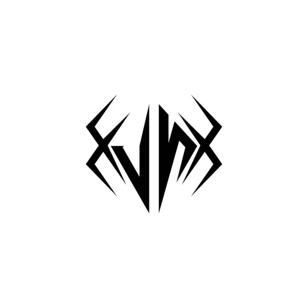 Initial Logo Design Mit Coolem Stil Logo Business Branding — Stockvektor