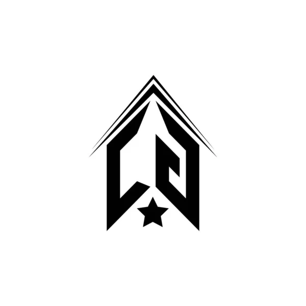 Initial Logo Design Shape Style Logo Business Branding — Stock Vector