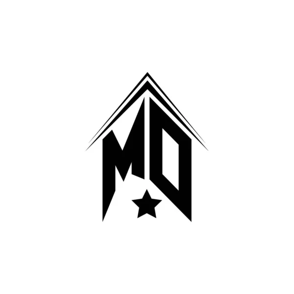 Initiële Logo Design Met Shape Stijl Logo Business Branding — Stockvector