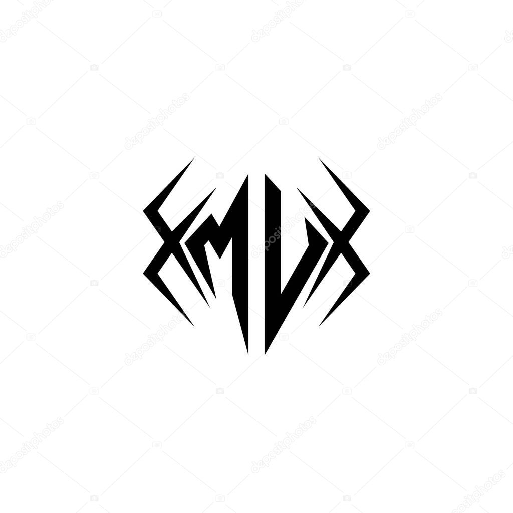 Initial MU logo design with Cool style, Logo business branding.