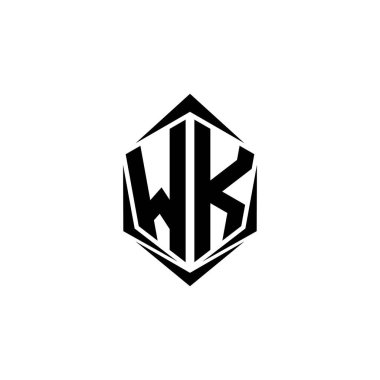 İlk WK logo tasarımı Shield stili, Logo ticari markalaşması.