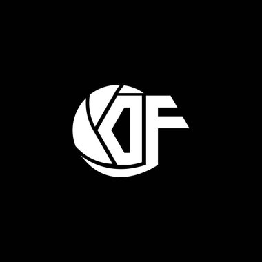 İlk DF logo tasarımı Geometrik ve Çember biçimi, Logo iş markalaşması.